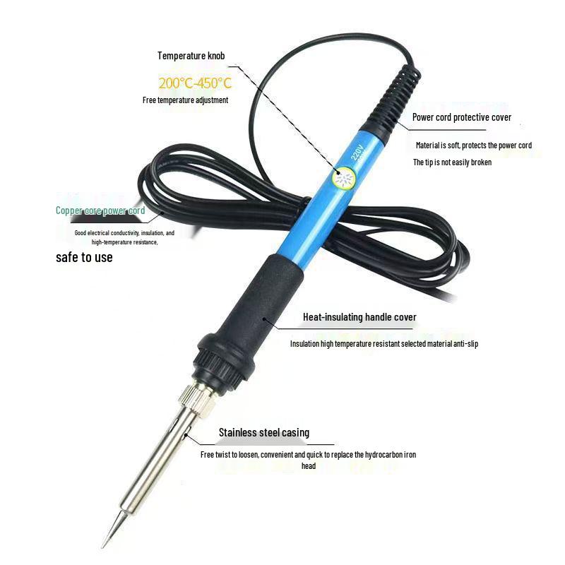 Adjustable 60W Electric Soldering Iron Kit with Constant Temperature, 110V/220V, EU/UK/US Standard Welding Tools