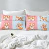 Cute Corgi Pattern Mattress Three-Piece Digital Printing Bedding Mattress Three-Piece Set Children Adult