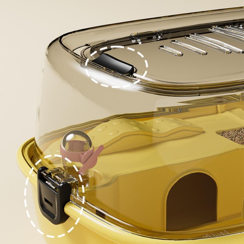 Transparent Large Hamster Cage Openable Top Hedgehog Villa New Hamster Habitat  for Small Animals