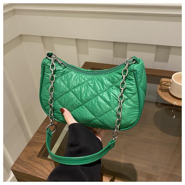 Popular Niche Design Bag Women's Versatile High-end Chain Shoulder Handbag Felt Armpit