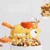 Pet Yellow Duck Leaks Food Cat Toy Self Hi Relieve Bore Teasing Cat Stick Snack Freeze Dried Launcher Automatic Feeding Device