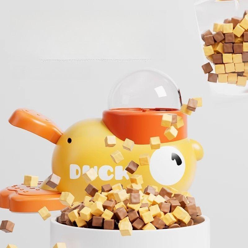 Pet Yellow Duck Leaks Food Cat Toy Self Hi Relieve Bore Teasing Cat Stick Snack Freeze Dried Launcher Automatic Feeding Device