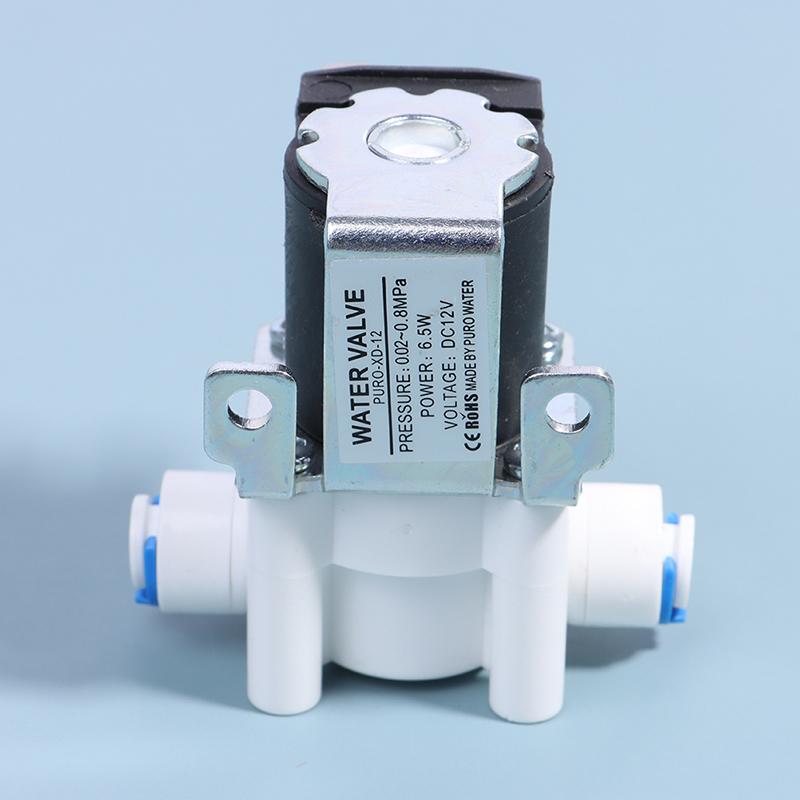 1Pc Inlet Solenoid Valve 12V/24V Pure Water Machine, Water Purifier, Reverse Osmosis 2-Point Quick Connect Valve Switch