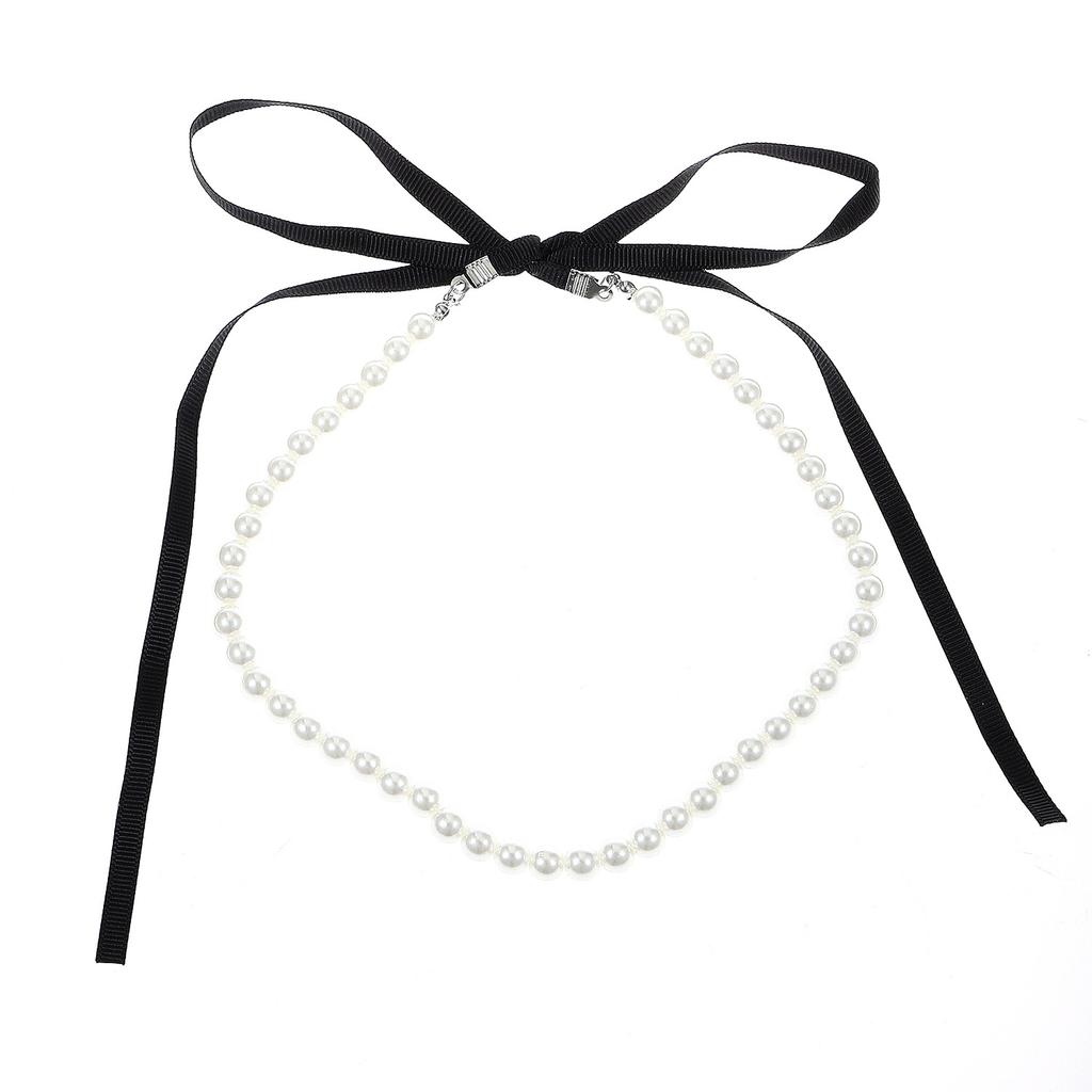 High Quality 2026 Jewelry Retro Court Beaded Necklace Temperament Imitation Pearl Flannel Fringed Necklace Sexy Accessories Women