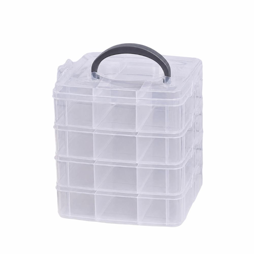 Large Capacity Toy Car Display Shelf Transparent Design Necklace Organizer Case  Bead Organizer