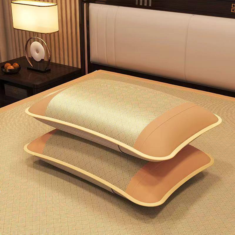 Cooling Summer Mugwort Ice Silk Mat Set - Washable Three-Piece for Dormitory or Home