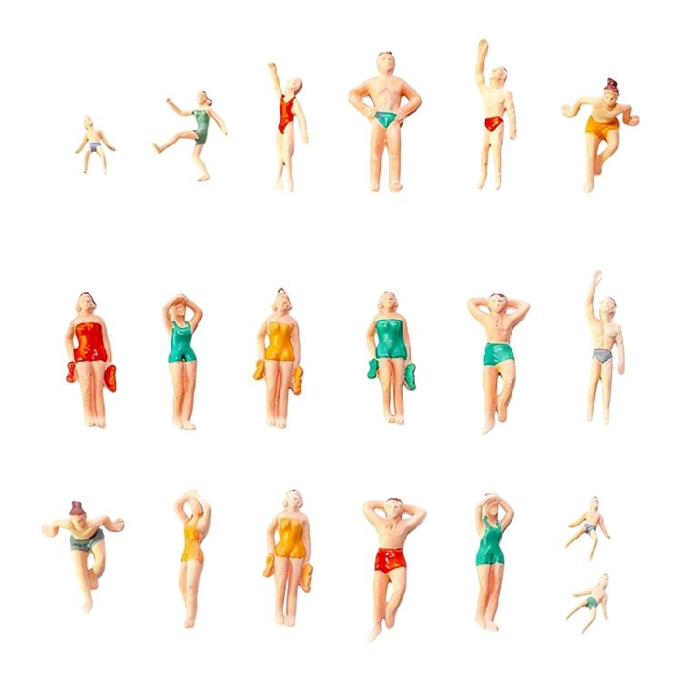 Miniature Different Poses Swimming People Model People Swimming Figures for Miniature World and Crafting