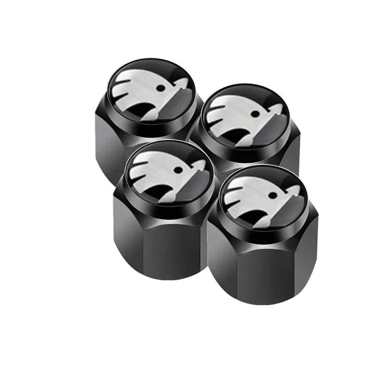 

Car Sticker 2025 New 4pcs/set Car Tyre Valve Stem Caps for Skoda Superb Kodiaq Rapid Yeti Karoq Octavia Fabia Kamiq Kodiak Space