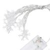 Star Snowflake Christmas String Lights Warm White for Window Yard Garden