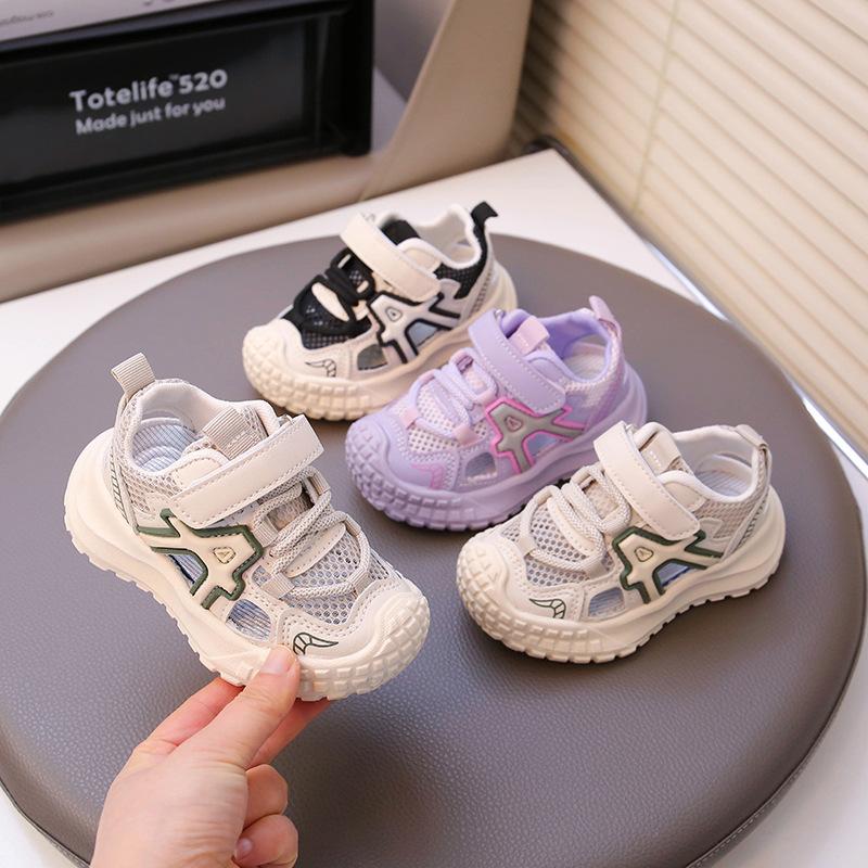 Children's sports shoes summer new boys sandals medium and small children's mesh breathable shoes girls breathable soft sole dad shoes