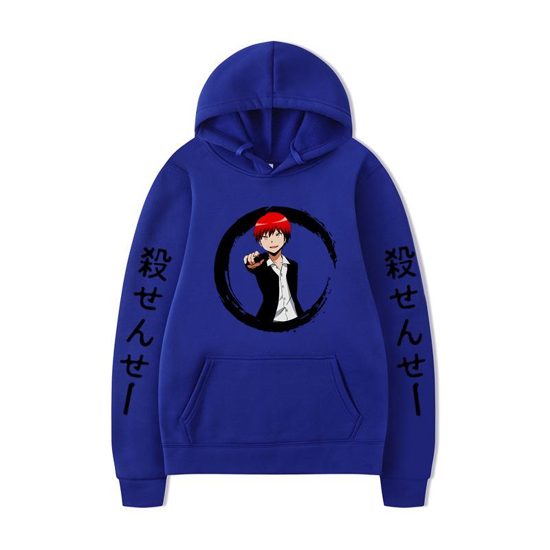 Japanese Anime Hoodies Print Fashion Sweatshirt Hip Hop Casual Unisex Autumn Winter Fleece Streetwear Tops