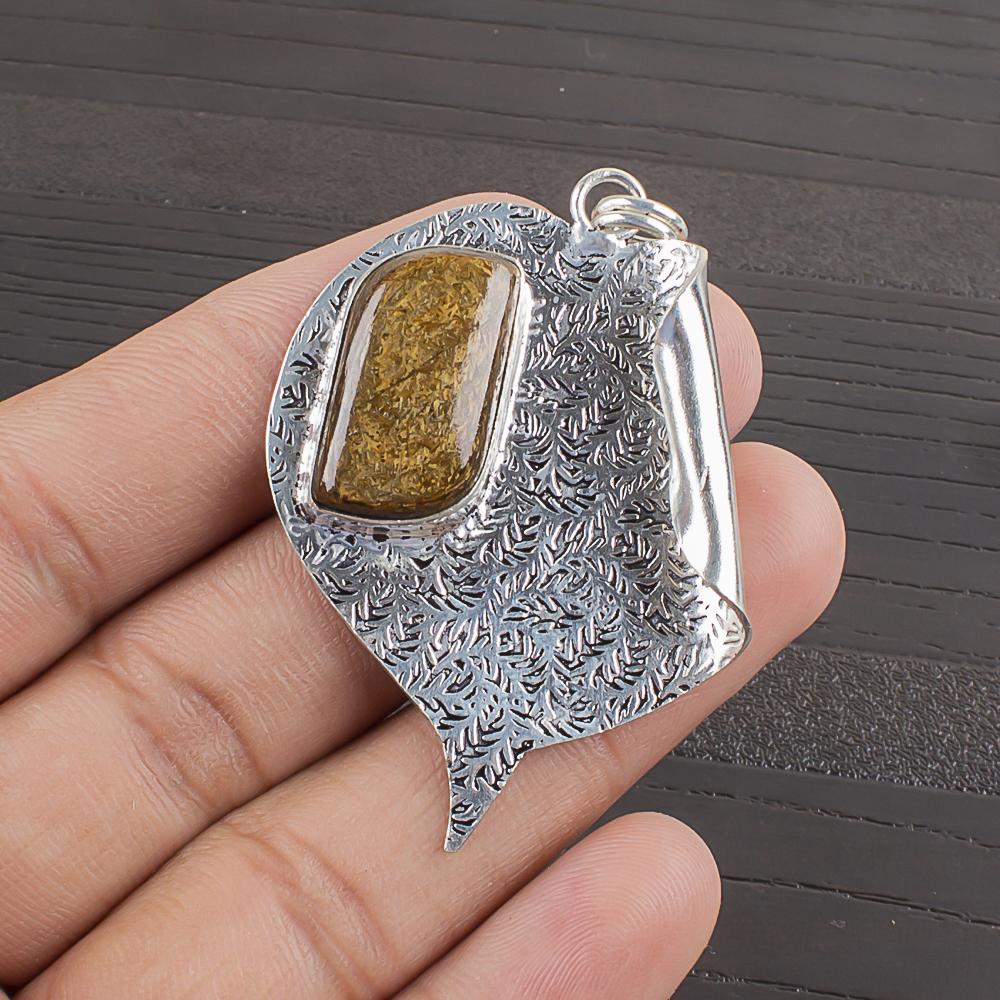 

Natural Bronzite Gemstone 925 Sterling Silver Jewelry Designer Pendant 2.09 AJP-2396