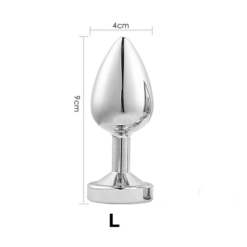 LED Light Anal Plug Stainless Steel Butt Plug Prostate Massage Sex Toys For Women Men Gay Adult Toys BDSM Anal Butt Plug