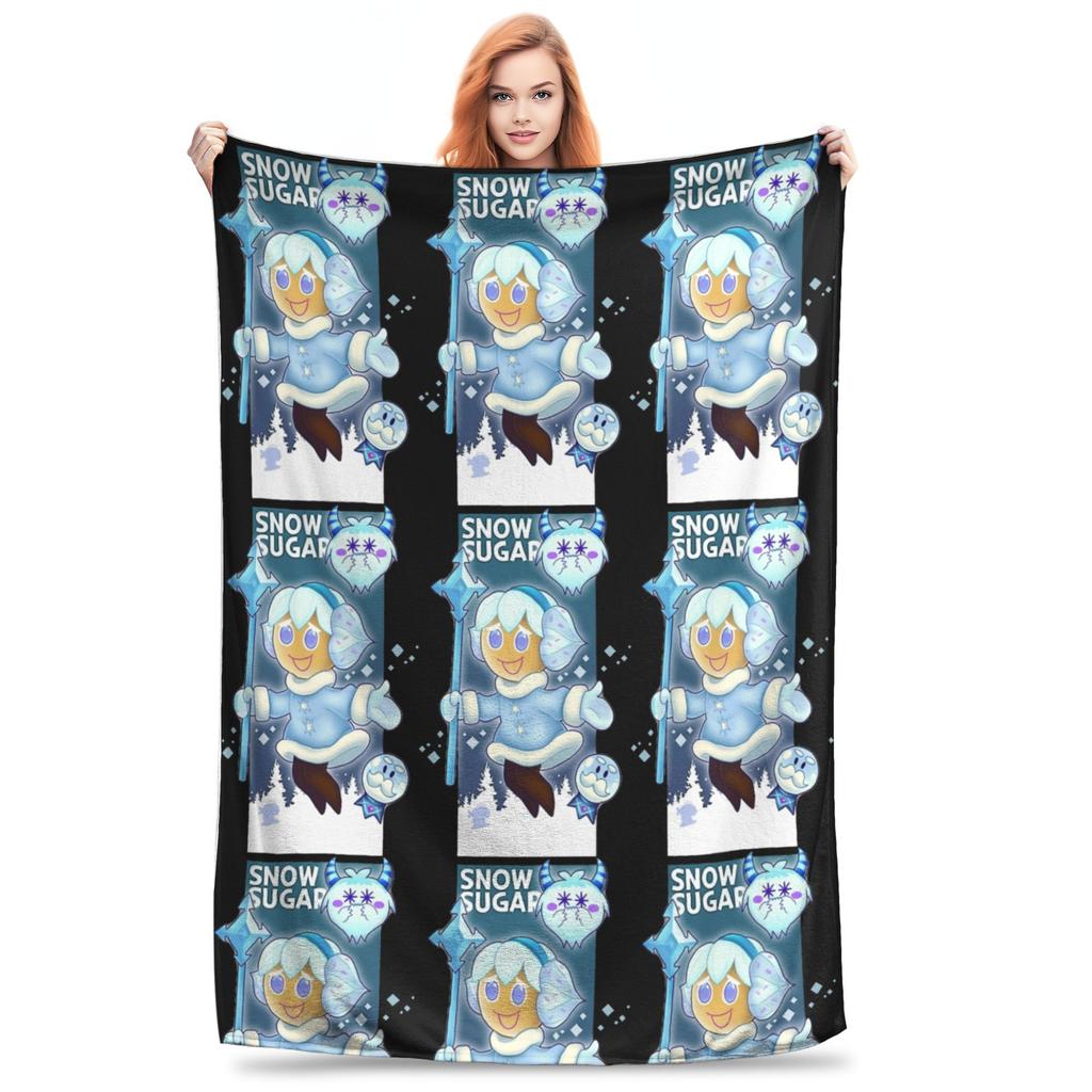 Apple Candy Cookie Run Kingdom Blankets  Flannel Vintage Soft Throw Blanket for Bed Sofa Textile Decor