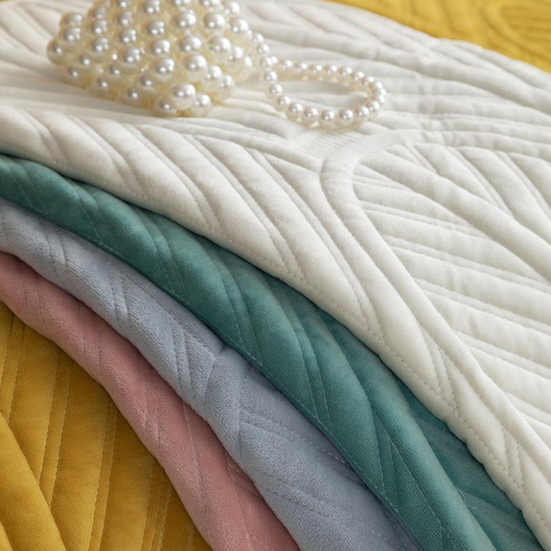 Milk Fiber Sofa Cushion Winter Antislip Plush Cushion Simple Modern Living Room Full Covered Cloth Winter