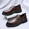 Men's Formal Shoes lace up oxfords Leather Office work Casual Business Shoe Dress Oxfords Men black Wedding party shoes Footwear