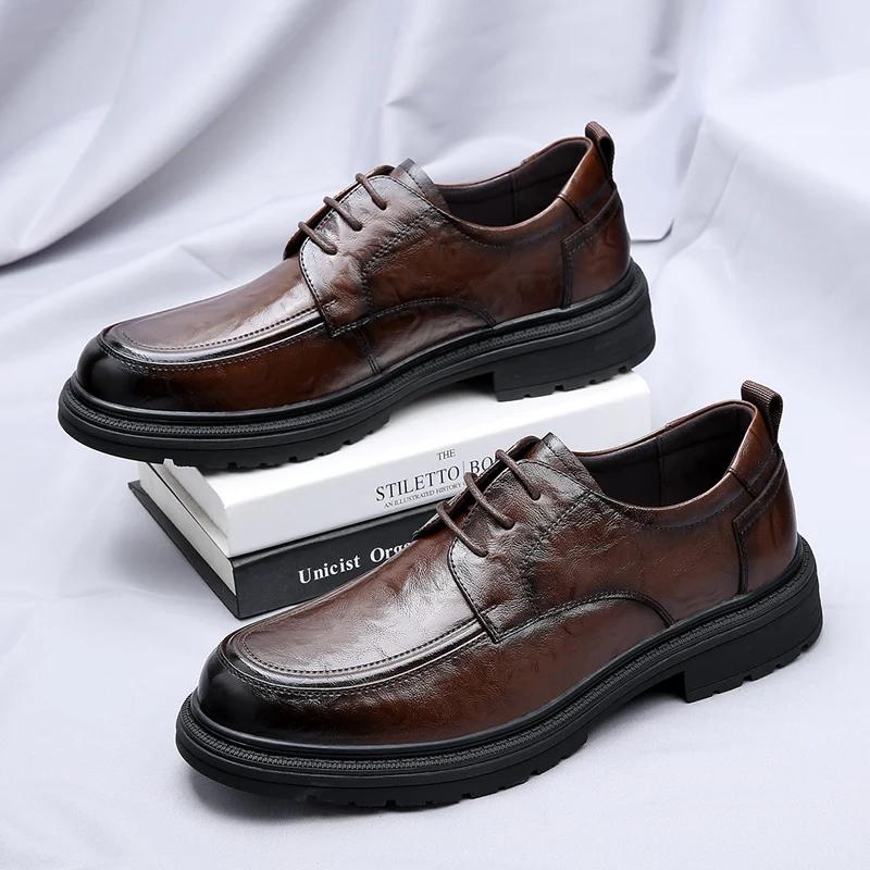 Мужские деловые туфли на шнуровке — фото 3