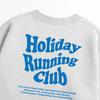 Seupeullaesikodeu Heavy Crew Neck Sweatshirt Melange White - Holiday Running Club