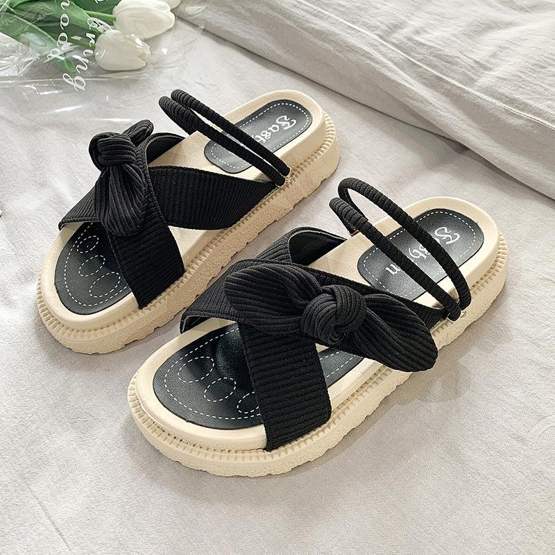 Cool slippers, new summer fairy breeze flat bottom, wear beach with skirt