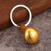 Keychain Pendant Car Gear Mini Ball Design Zinc Alloy Key Chain Electroplated Metal Key Ring Backpack Car Accessory
