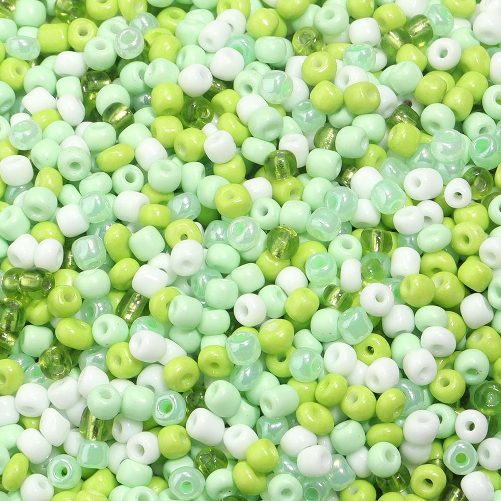 40g/lot Mixed Color Glass Seed Beads 4mm Cute Mini Loose Rice Beads For Jewelry Making Supplies DIY Bracelet Necklace Keychain