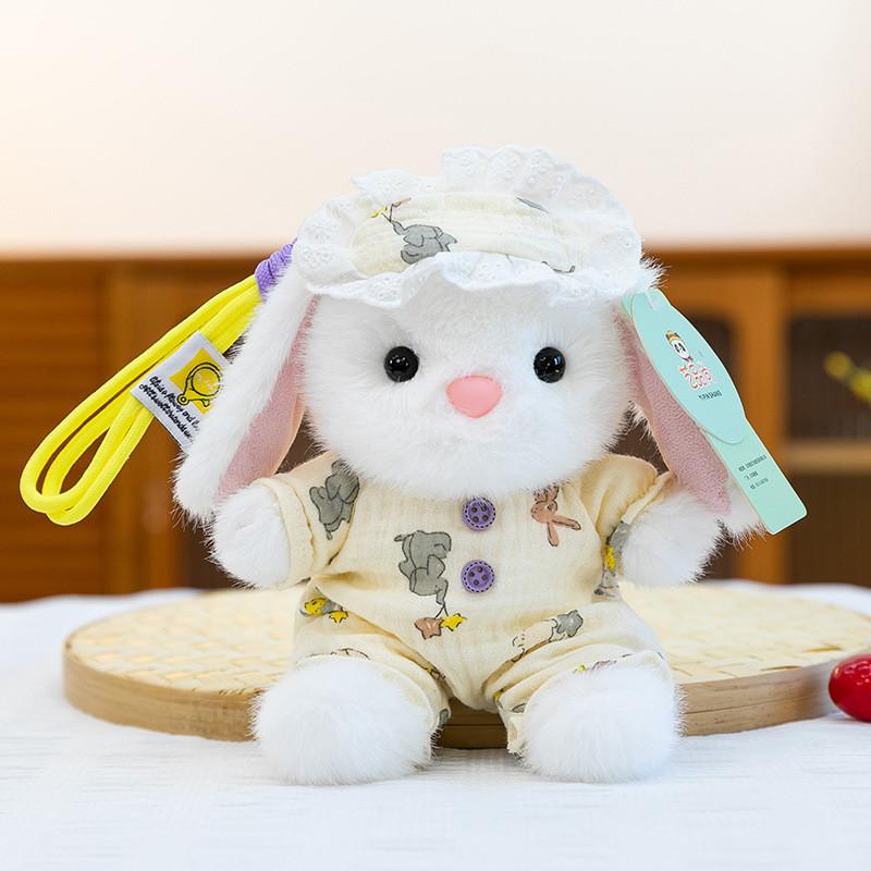 Plush Bunny Toy With Soft Short Pile Fabric For Kids Bedroom Decor And Comfort