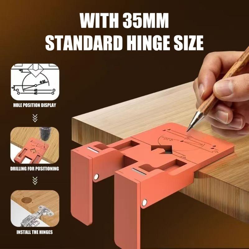 Cabinet Door Hinge Spacer Magnetic Cabinet Door Gaps Positioning Tool With Foldable Guide For Precise Hinge Installation
