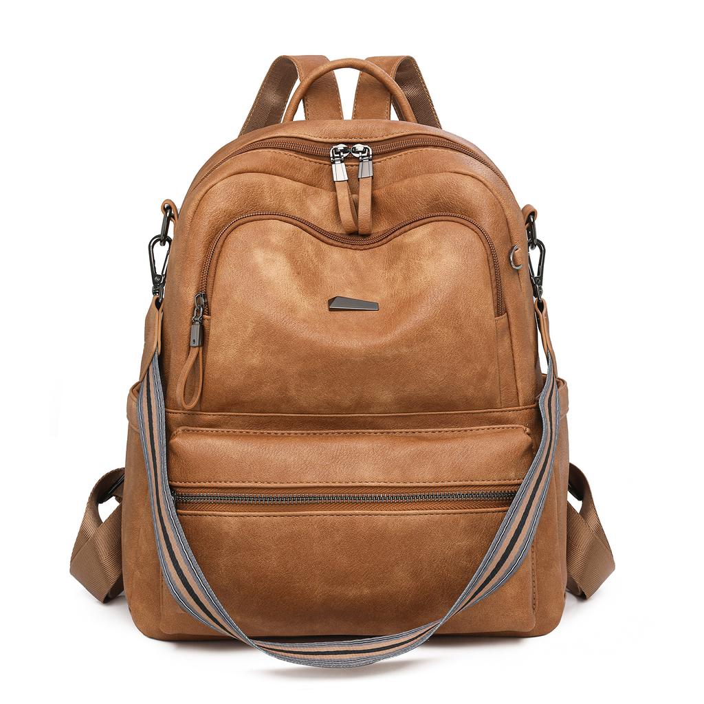 Backpack for Women Versatile and Fashionable Soft Leather Women's Small Backpack Large Capacity School Girl Schoolbag