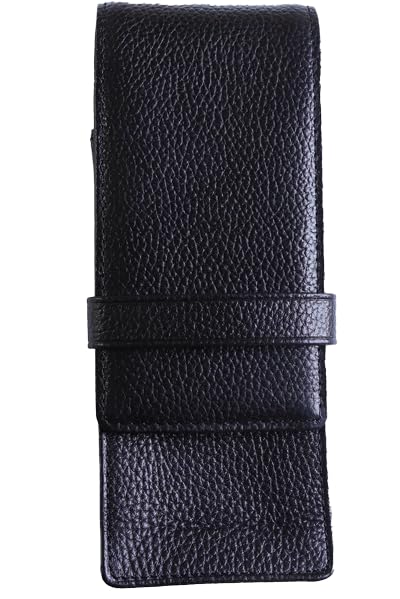 WANCHER Terasaki Leather Pen Fountain Pen Java Leather Pen Case Fountain Case, Black, Case, Products, [WANCHER Pen]