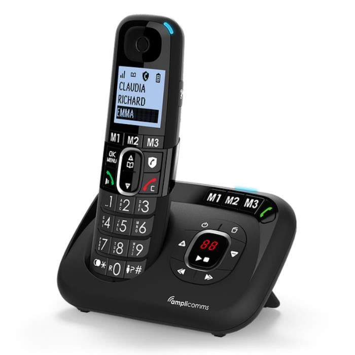 Téléphones Fixes DUO Avec Répondeur Amplicomms 1582 +90dB