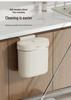 Wall-Mounted Trash Can with Lid for Bathroom, Kitchen, and Crevice Spaces - High-End Storage Solution