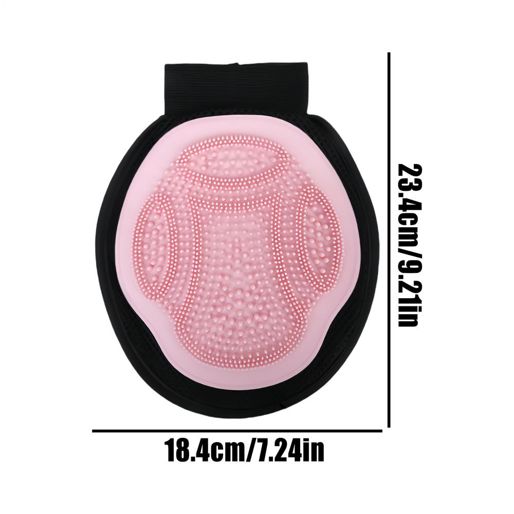 Pet Bath Brush Dog Shower Brush Grooming Glove Pet Scrubber for Cleaning Long-Haired Short-Haired Daily Bathroom Home Apartment