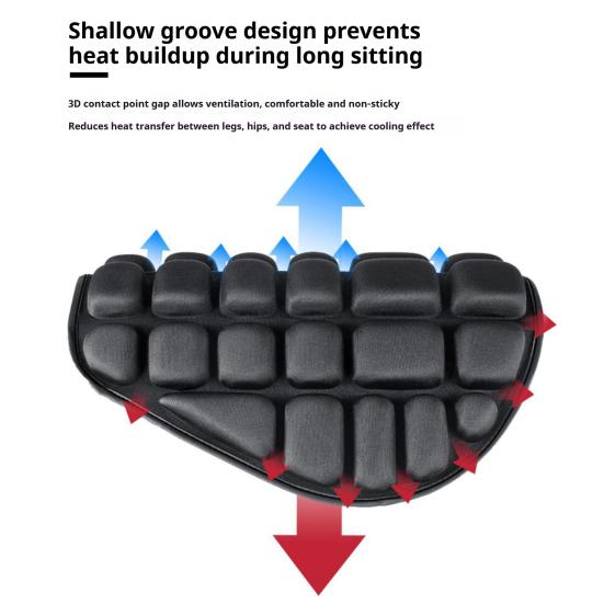 Motorcycle Seat Cushion Breathable EVA Rubber Sponge Cushion Long-distance Riding Cushion Travel Shock-absorbing Seat Cushion