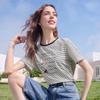 Betu Women's Graphic Striped Color-Block T-shirt