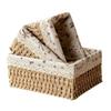 Imitation Rattan Rattan Storage Baskets Vegetable Fruit Multi-Purpose Hand-woven Baskets Home Decoration Storage