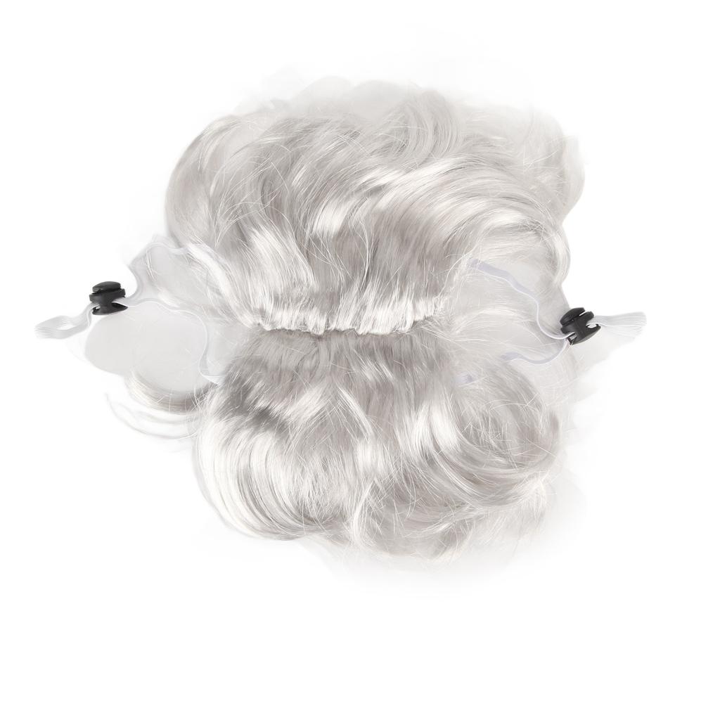 Dog Cat Cosplay Wig Nylon Fiber Vivid Adjustable Elastic Band Washable Pet Wigs for Cats