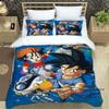 3D Dragon Ball Cartoon Bedding Set (3 Pieces) – Includes Duvet Cover and Pillowcases. Soft and Comfortable.
