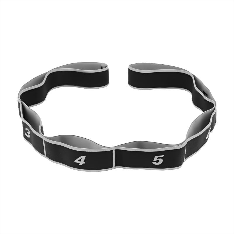 

8-секционный стиль Танцевальная резинка для сопротивления Йога Растяжка Пилатес Фитнес Цифровая Эластичность Эластичная Растяжка Тренировочный Натяжной Пояс