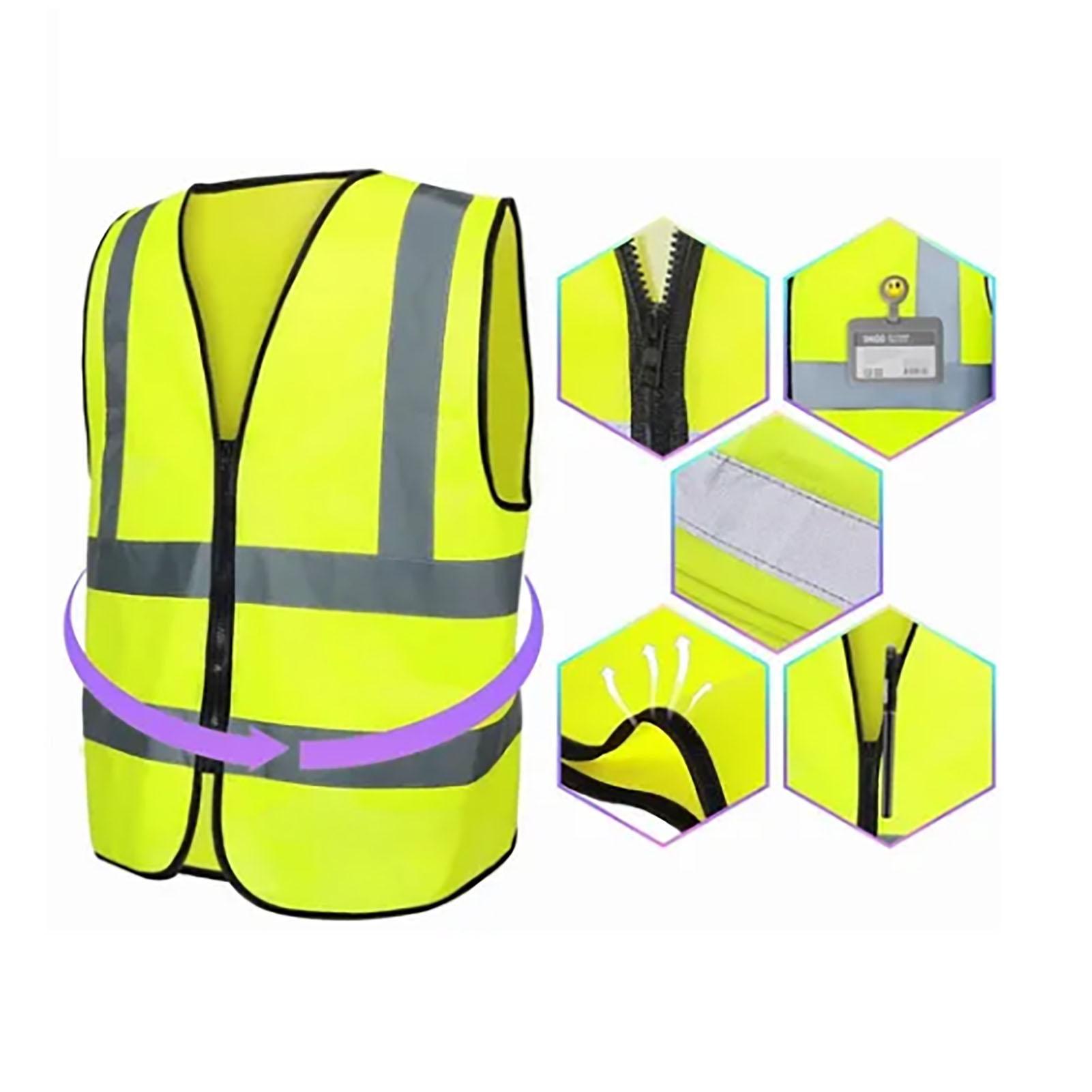

2 шт. Светоотражающий защитный жилет высокой видимости, защита на 360 градусов, легко чистится, легкий защитный жилет, рабочая одежда