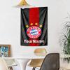 Fc Bayern Mnchen Custom Your Name Wall Decor Tapestry Art For Pet Memorial Birthdaywedding Party Backdrop Family Gift