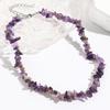 Naure Stone Turquoises  Beaded Choker Necklace For Women,  Irregular Bohemian Healing  Choker Jewelry
