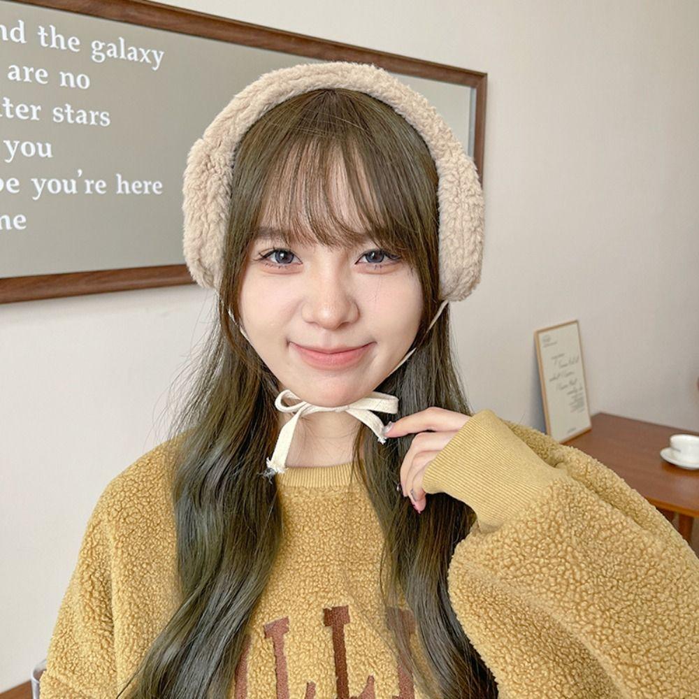 Handmade Y2k Plush Earmuffs Korean Winter Ear Cover Cute JK lolita Earflap Girl
