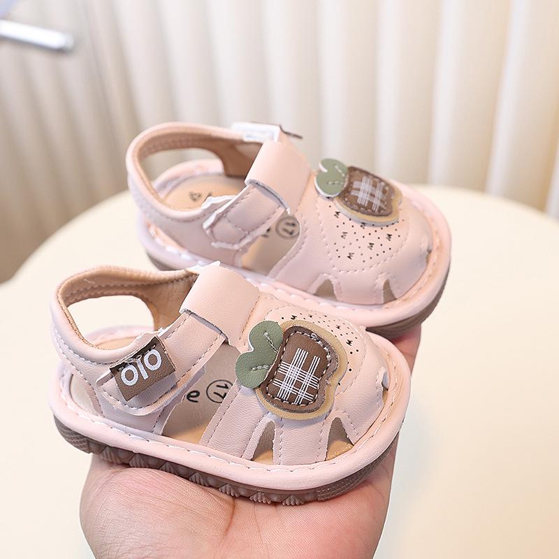 Toddler Closed-Toe Soft Sole Walking Sandals with Squeaky Feature for Boys  Girls Size 17-21, order 5 pairs