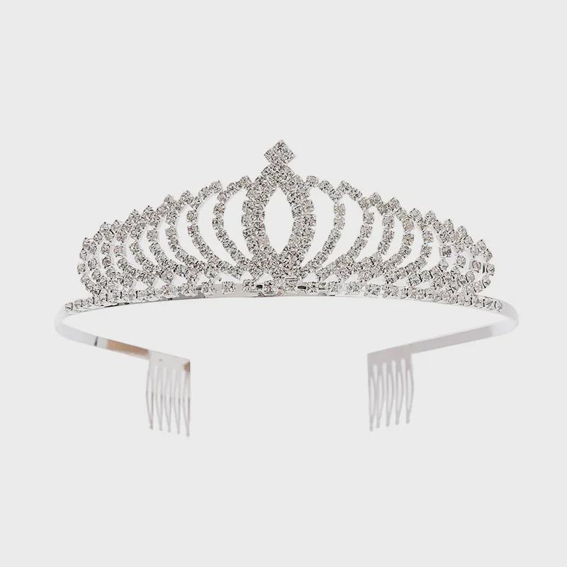 Korean Crystal Rhinestone Alloy Headband: Kids' Performance Crown Accessory