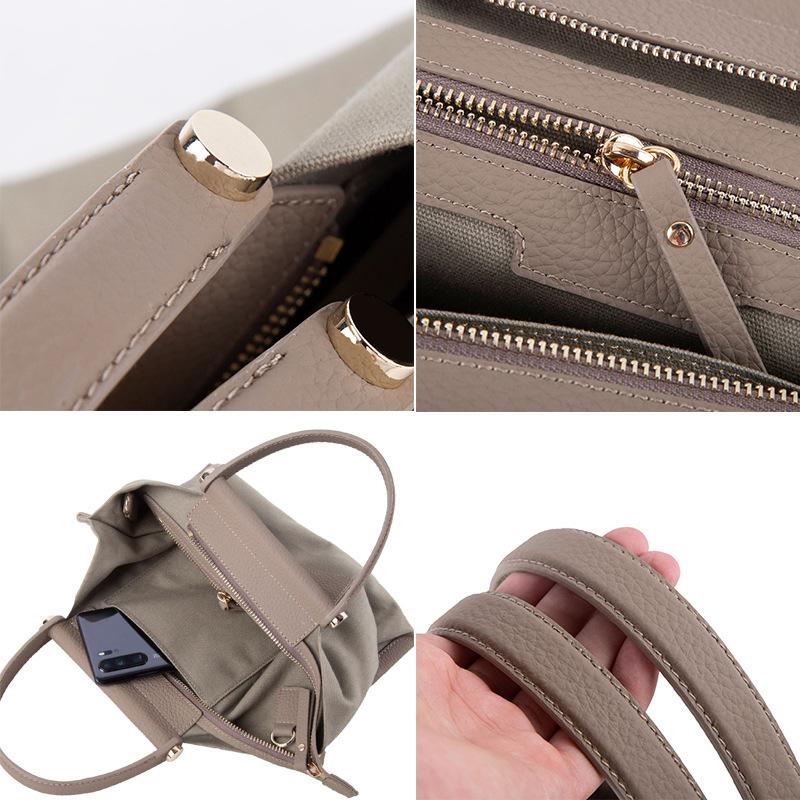 Niche bag canvas bag women's simple texture large capacity bag shopping bag
