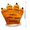 Stuffed Toys Faux Tiger Paw Gloves Furry Texture Bear Paw Plush Gloves  Anime Convention