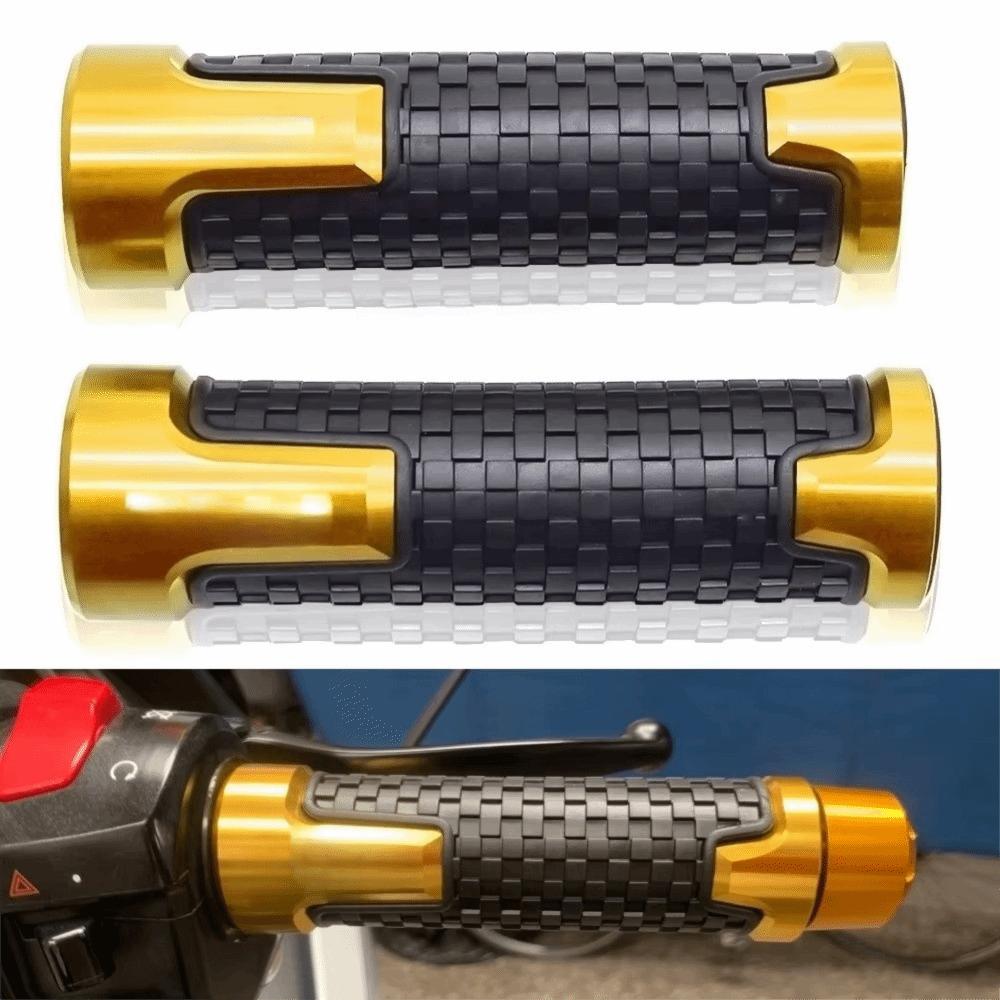 Rubber Moto Handlebars Grip CNC Aluminum Moto Handle Grip Handlebar Hand Grips Motorbike Parts