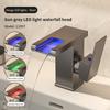 HLK Factory Supplier Automatically Intelligent Color-changing Brass Basin Faucet Popular Cold and Hot Water Household Faucet