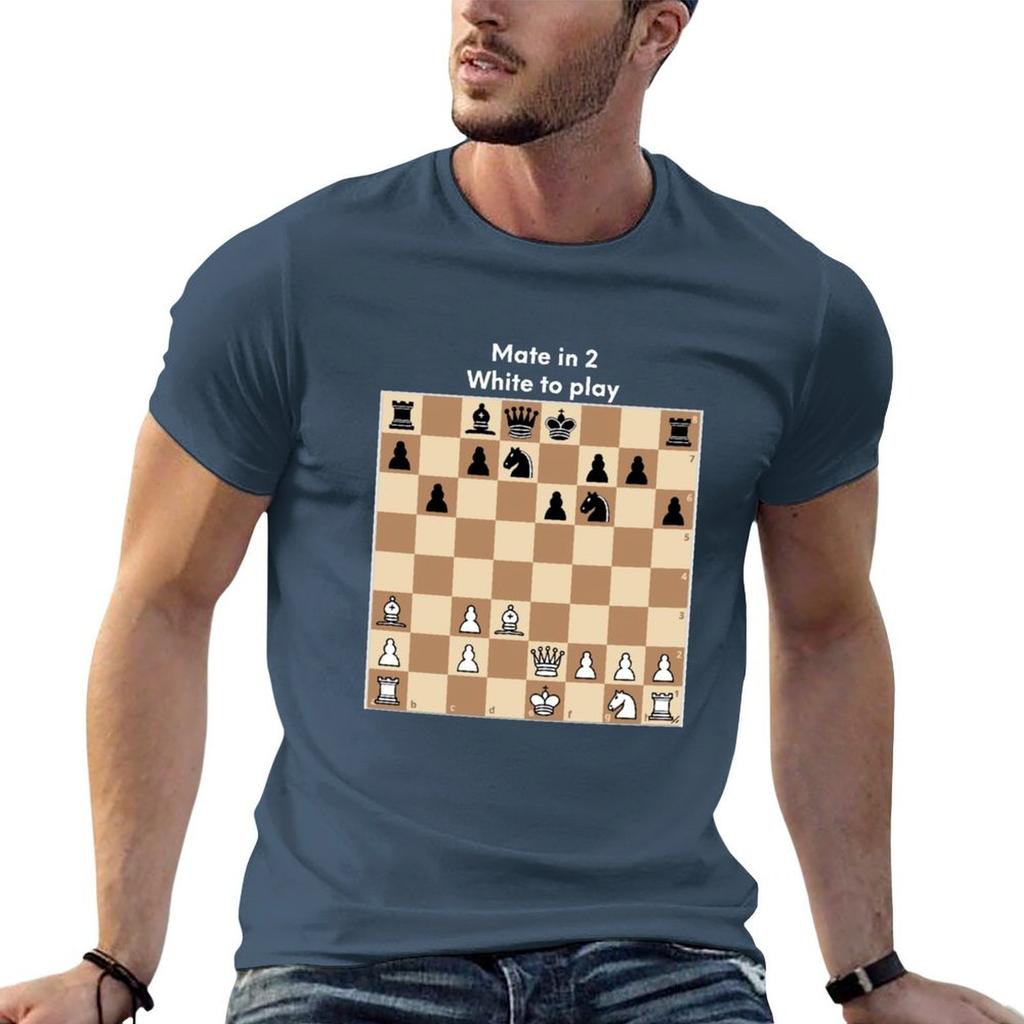 Chess Puzzle Mate In 2 White To Play Tshirt Halloween Theme Tshirt