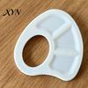 Ergonomic Thumb Hole Painting Tray Mini Paint Palette Tray, with Hole, Lightweight Durable Handheld Resin for Acrylics Mixing Watercolor Palette,